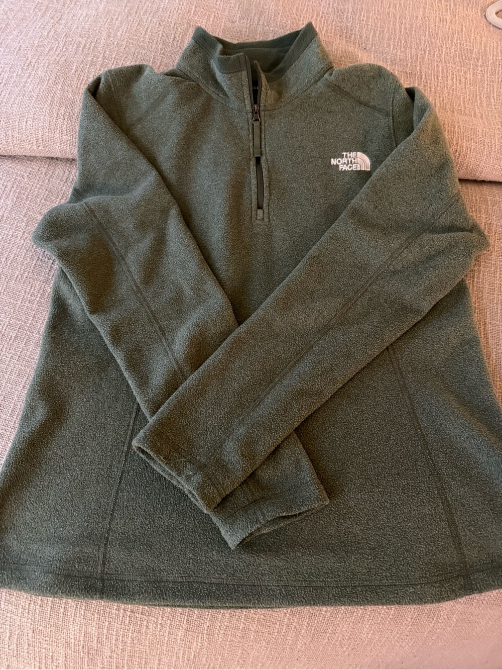 The North Face Women's Olive Green Half-Zip Fleece